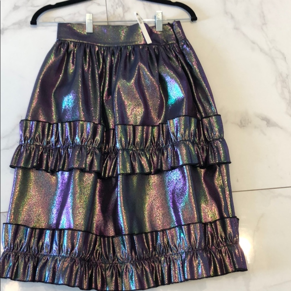 Asos brand iridescent midi skirt